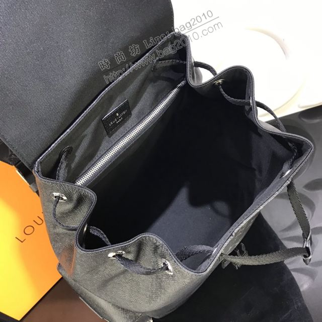 LV包 lv男包 Tagarama系列 Outdoor雙肩包 LV老花配皮男士後背包  ydh3519